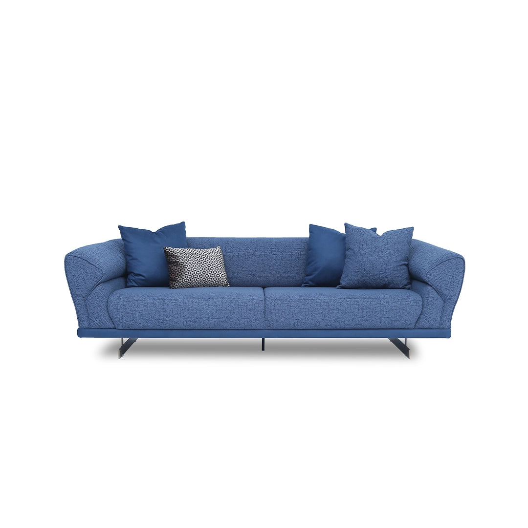 bronze sofa, Rove, blue