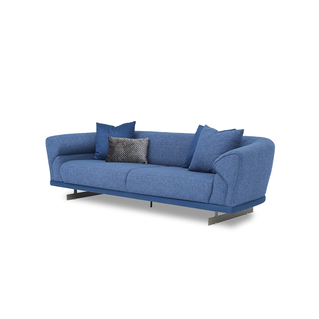 bronze sofa, Rove, blue